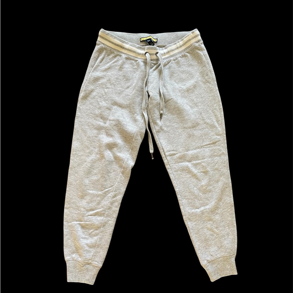Prince & Fox Gray Track Pants with Tapered Leg and Ribbed Cuffs